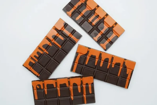 Orange Zest Vegan Drip Mushroom Chocolate Bar